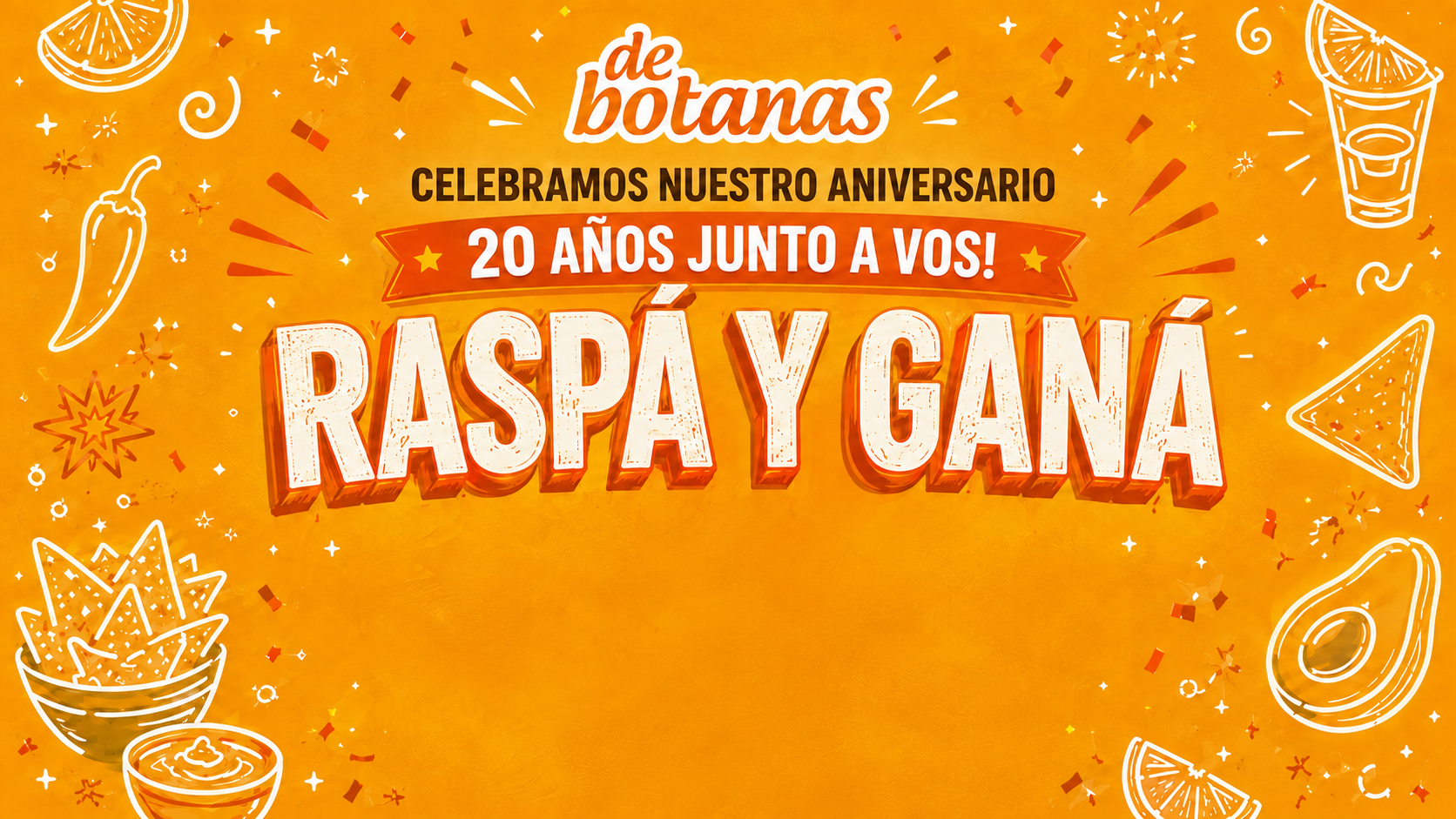 Placa Raspa y Ganá de De Botanas para demo virtual